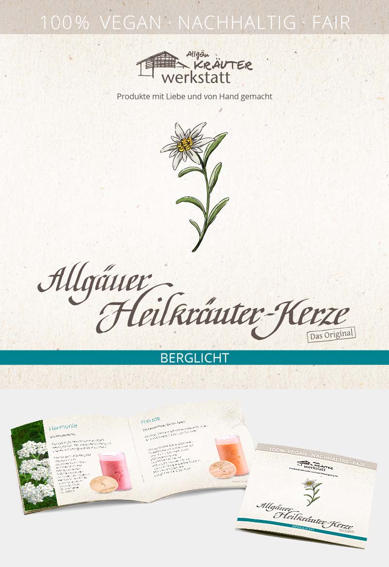 Allgäuer Heilkräuter-Kerze - Berglicht