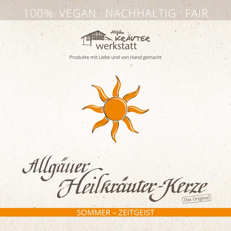 Allgäuer Heilkräuter-Kerze im Glas - Lichtbringer